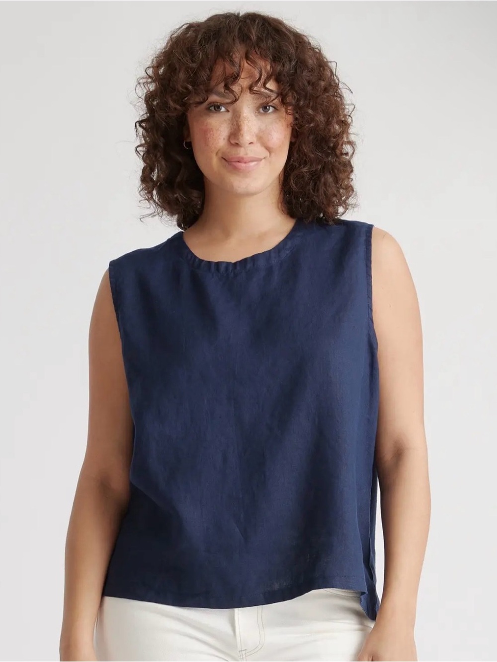 Quince 100% European Linen Tank